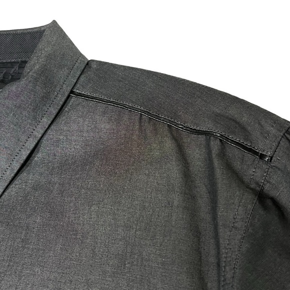 INC International Concepts Dark Grey Button Down Long Sleeve Men's Shirt Size L - Picture 9 of 16